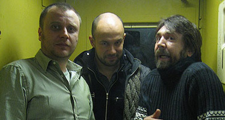 Сергей Шнуров, Андрей АНтоненко, Денис Можин — группа Рубль. 2008 год